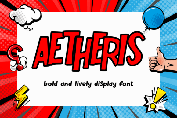 Aetheris: A Playful Retro Display Font for Handmade Brands
