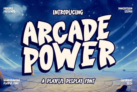 Arcade Power: A Bold Display Font for Handmade Joy