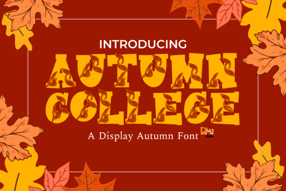Autumn College Font: Vintage Collegiate Charm for Handmade Goods