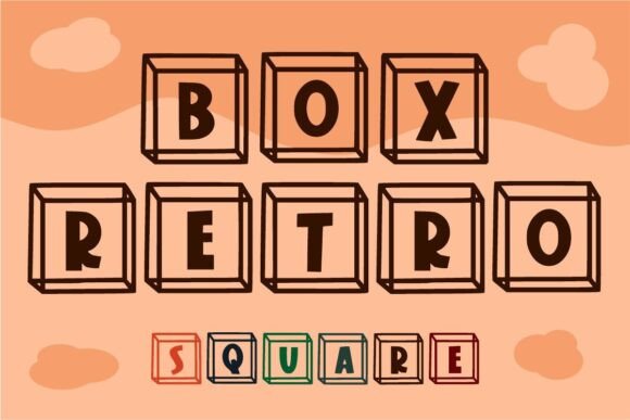 Box Retro: A Playful, Square-Shaped Typeface for Joyful Branding