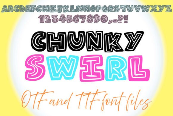 Chunky Swirl: A Playful Display Font for Editorial Energy