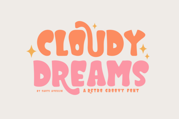 Cloudy Dreams: A Retro Display Font That Elevates Real Small Business Branding