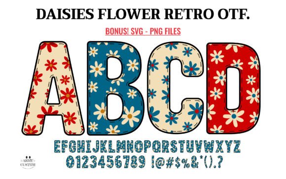 Daisy Flower Retro Bundle: A Warm, Playful Font for Brand Personality