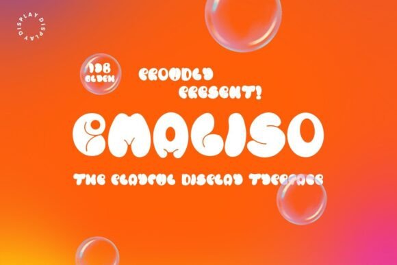 Emaliso: A Playful Display Font That Stops Scrolling