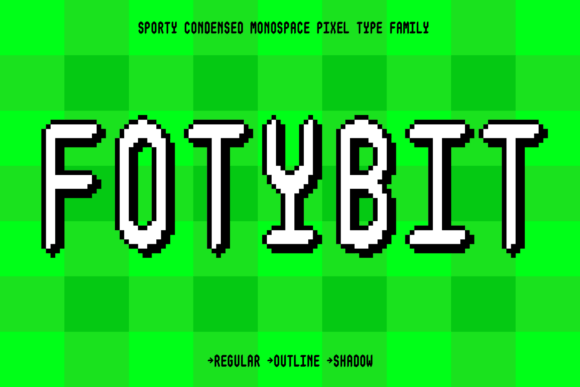 Fotybit Family: A Sporty Display Font for Standout Branding