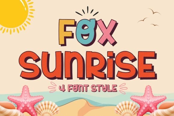Fox Sunrise: A Cheerful Display Font for Small Business Branding