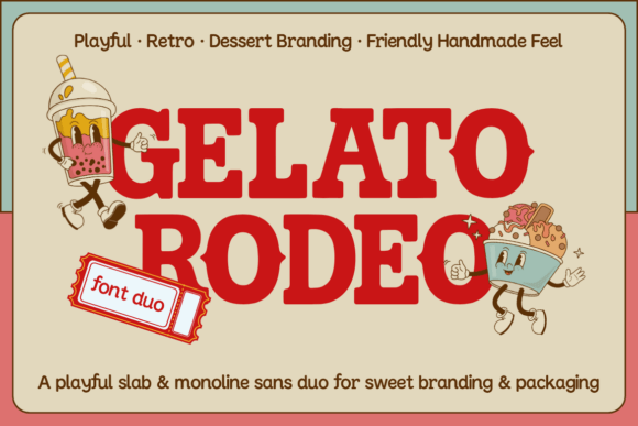 Gelato Rodeo: A Playful Display Typeface for Digital Branding