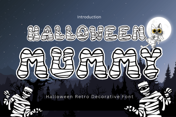 Halloween Mummy Retro: A Playful Display Font for Spooky Season
