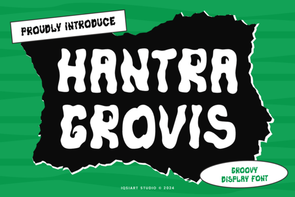 Hantra Grovis: A Retro Display Font That Makes Handmade Goods Shine