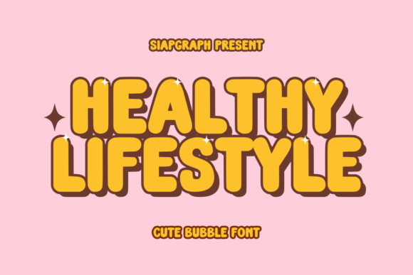 Healthy Lifestyle Font: Bold Retro Display for Clear Campaign Messaging