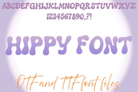 Hippy 60s Typeface: A Playful Display Font for Digital Branding