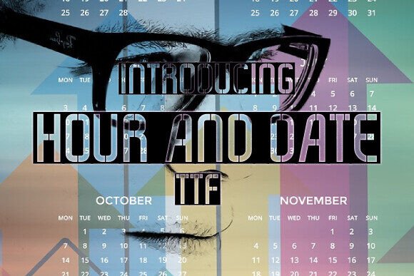 Hour and Date: A Bold Display Font That Elevates Your Brand