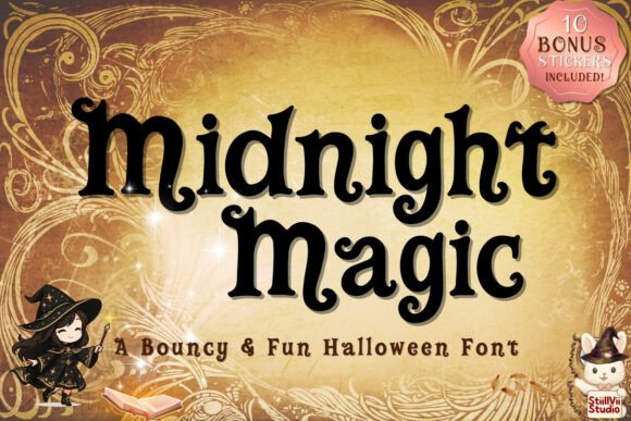 Midnight Magic: A Spooky-Retro Serif Font That Grabs Attention