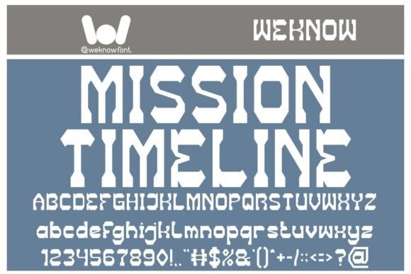 Mission Timeline: A Display Font That Anchors Your Message in Time