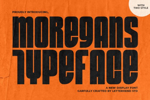 Moregans Typeface: A Bold, Compressed Display Font for Editorial Impact