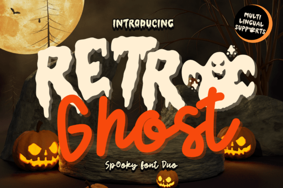 Retro Ghost Duo Font: A Playful Display Typeface for Digital Branding