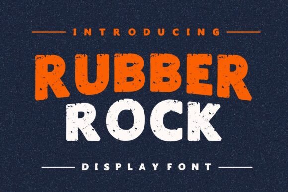 Rubber Rock: A Gritty Display Font That Anchors Campaign Visuals