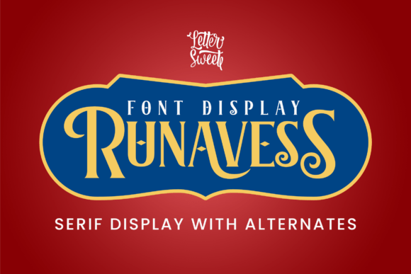 Runavess Serif Font for Handmade Labels & Invitations