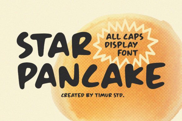 Star Pancake: A Playful Display Font for Handmade Charm