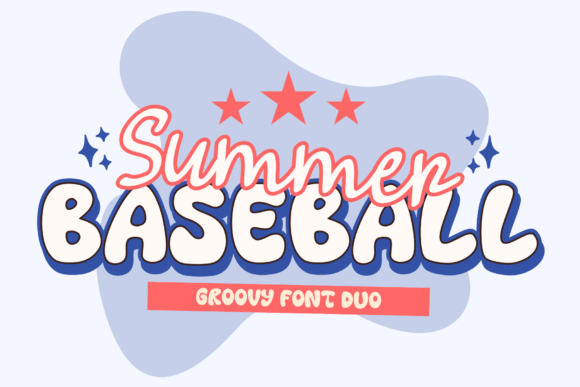 Summer Baseball Font: Retro Charm for Handmade Labels & Printables