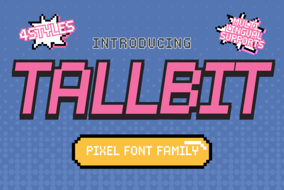 Tallbit: A Clean, Retro Display Font for Small Business Branding