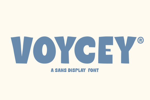 Voycey: A Playful Display Typeface with Warm, Human Rhythm